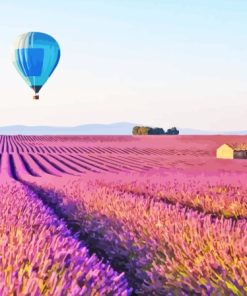 Lavender Hot Air Balloon Paint By Number