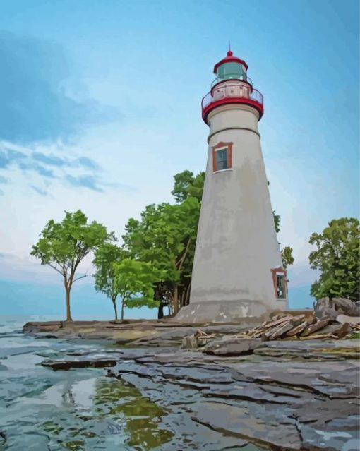 Marblehead Lighthouse Paint By Number