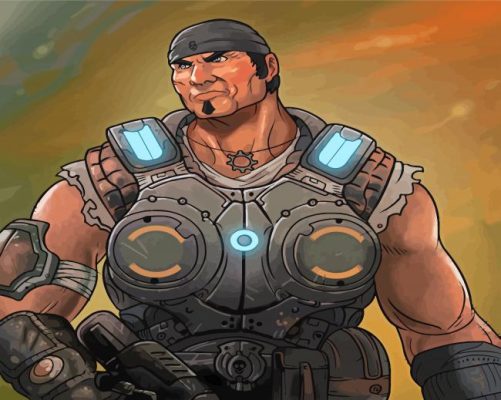 Marcus Fenix Paint By Number