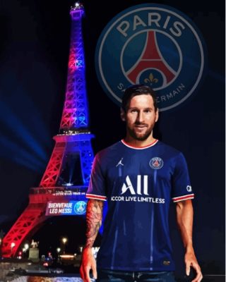 Messi PSG Club Paint By Number