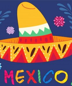 Mexican Sombrero Paint By Numbers