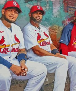 Molina And Pujols With Adam Paint By Numbers