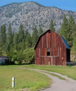 Montana Mountains Paint By Numbers