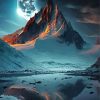 Moonlight Erebor Mountain Paint By Numbers