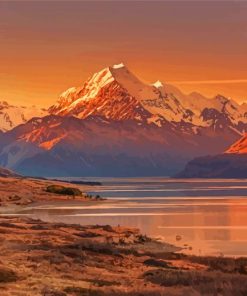 Mount Cook New Zealand Paint By Numbers