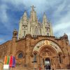 Mount Tibidabo Hill Church Paint By Number