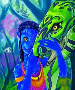 Neytiri And Ikran Avatar Paint By Numbers