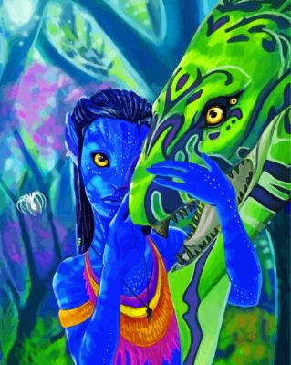 Neytiri And Ikran Avatar Paint By Numbers