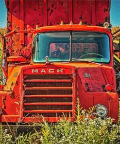 Old Mack Truck Paint By Numbers