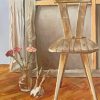 Old Chairs With Skull And Flowers Vase Paint By Number