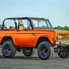 Orange Ford Bronco Car Paint By Numbers