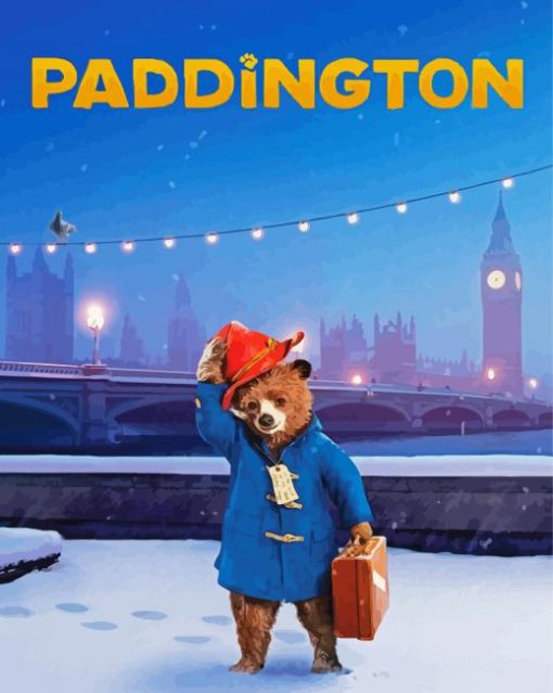 Paddington Bear Poster Paint By Number