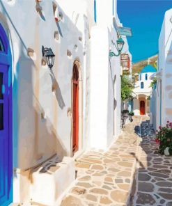 Paros Houses In Greece Paint By Number