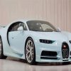 Pastel Blue Sport Car Paint By Number