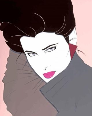 Patrick Nagel Woman Paint By Numbers