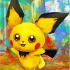 Pichu Pokemon Art Paint By Number