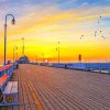 Pier In Sopot At Sunset Paint By Numbers