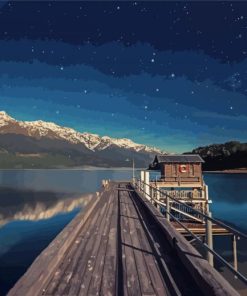 Queenstown Lake Boardwalk Paint By Numbers