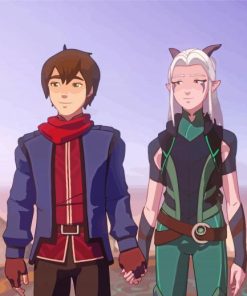 Rayla And Callum The Dragon Prince Paint By Numbers