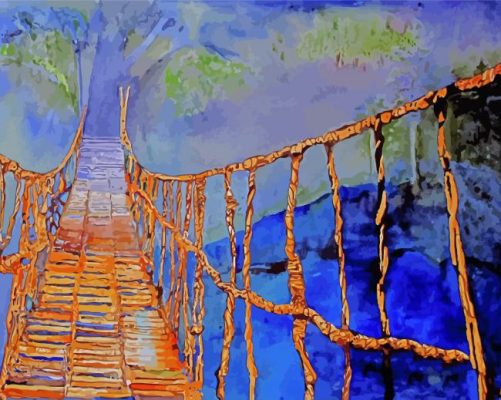 Rope Bridge Art Paint By Number