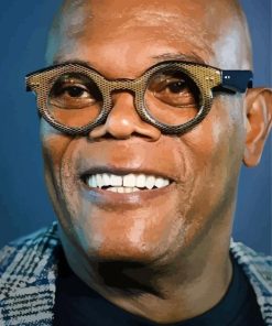 Samuel L Jackson With Cool Glasses Paint By Number