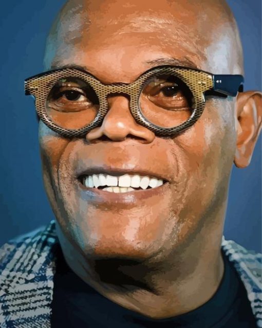 Samuel L Jackson With Cool Glasses Paint By Number