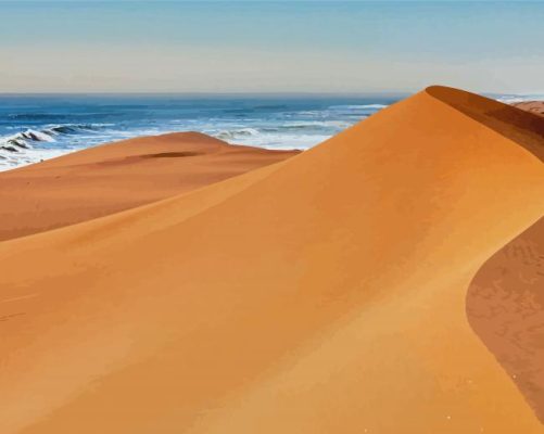 Sand Dunes Desert Beach Paint By Number