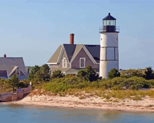 Sandy Neck Beach Lighthouse Paint By Number