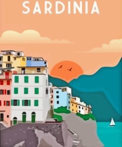 Sardinia Island Poster Paint By Number