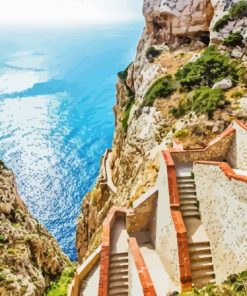 Sardinia Island Stairs Paint By Number