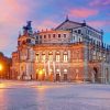 Semperoper Dresden At Sunset Paint By Number