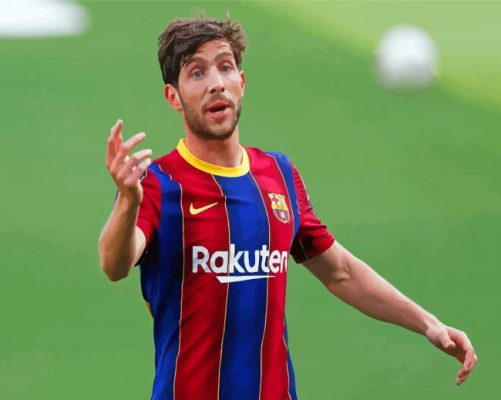 Sergi Roberto Football Player Paint By Numbers