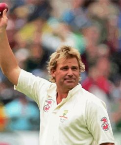 Shane Warne Cricket Player Paint By Numbers