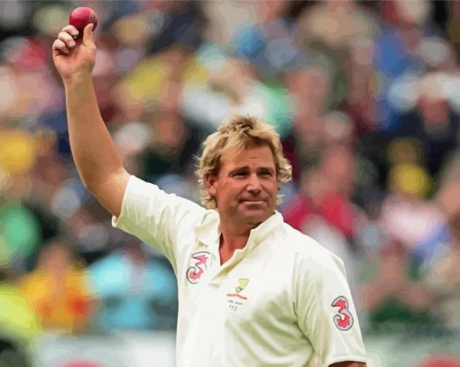 Shane Warne Cricket Player Paint By Numbers