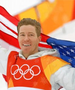 Shaun White Snowboarder Paint By Number