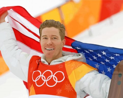 Shaun White Snowboarder Paint By Number