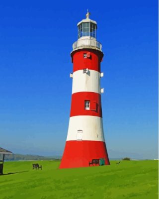 Smeatons Tower Plymouth Paint By Number