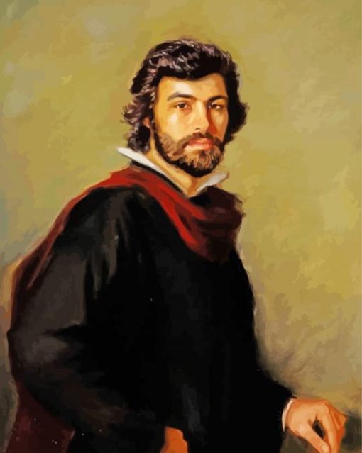 Portrait Of Spanish Man Paint By Numbers