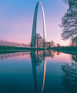 St Louis Arch Missouri Paint By Number