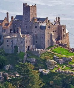 St Michaels Mount Castle Paint By Number