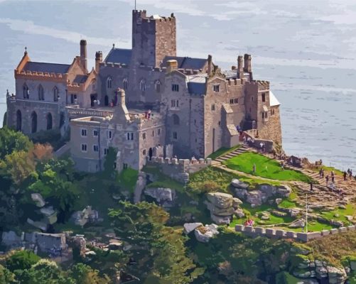 St Michaels Mount Castle Paint By Number