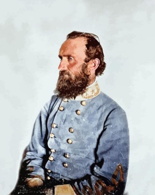 General Stonewall Jackson Paint By Numbers