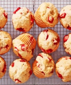 Strawberry Muffins Painting By Number