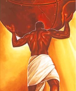 Strong Black Man Painting By Number