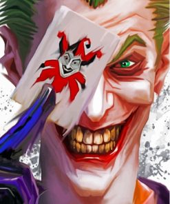 Supervillain Joker Card Paint By Number