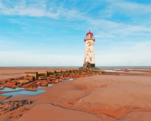 Talacre Lighthouse Paint By Number