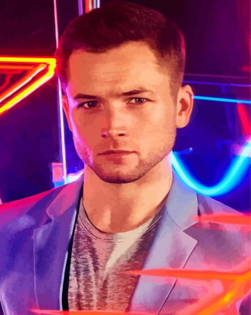 Taron Egerton Actor Paint By Number