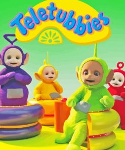 Teletubbies Cartoon Poster Paint By Number