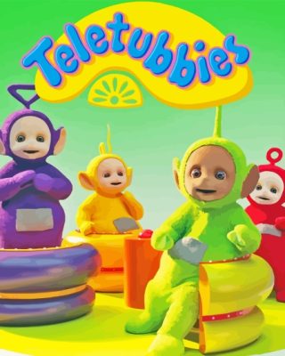 Teletubbies Cartoon Poster Paint By Number