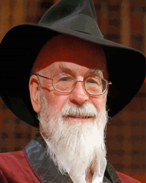 Terry Pratchett Author Paint By Numbers